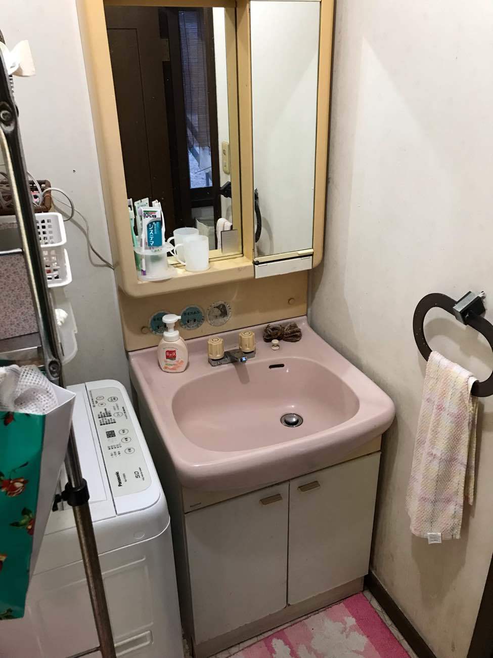 知多市　リフォーム　洗面化粧台