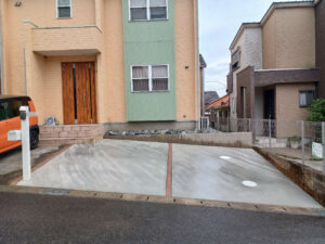 東海市　Y様邸　畑を駐車場へ外構リフォーム