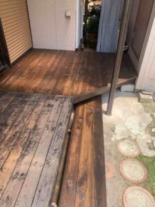 常滑市　M様邸　雨樋交換、ウッドデッキ造作リフォーム